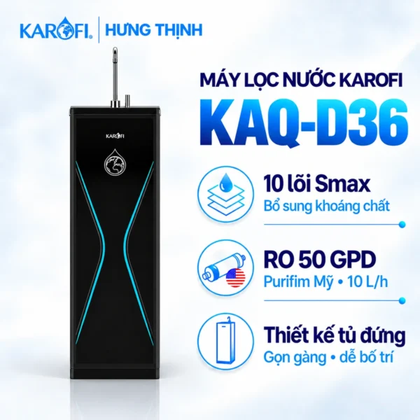 Máy lọc nước Karofi KAQ-D36