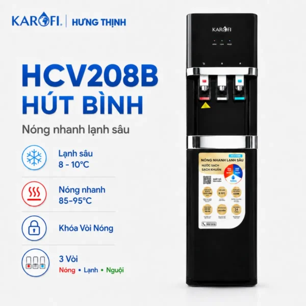 Cây Nước Nóng Lạnh Karofi HCV208B